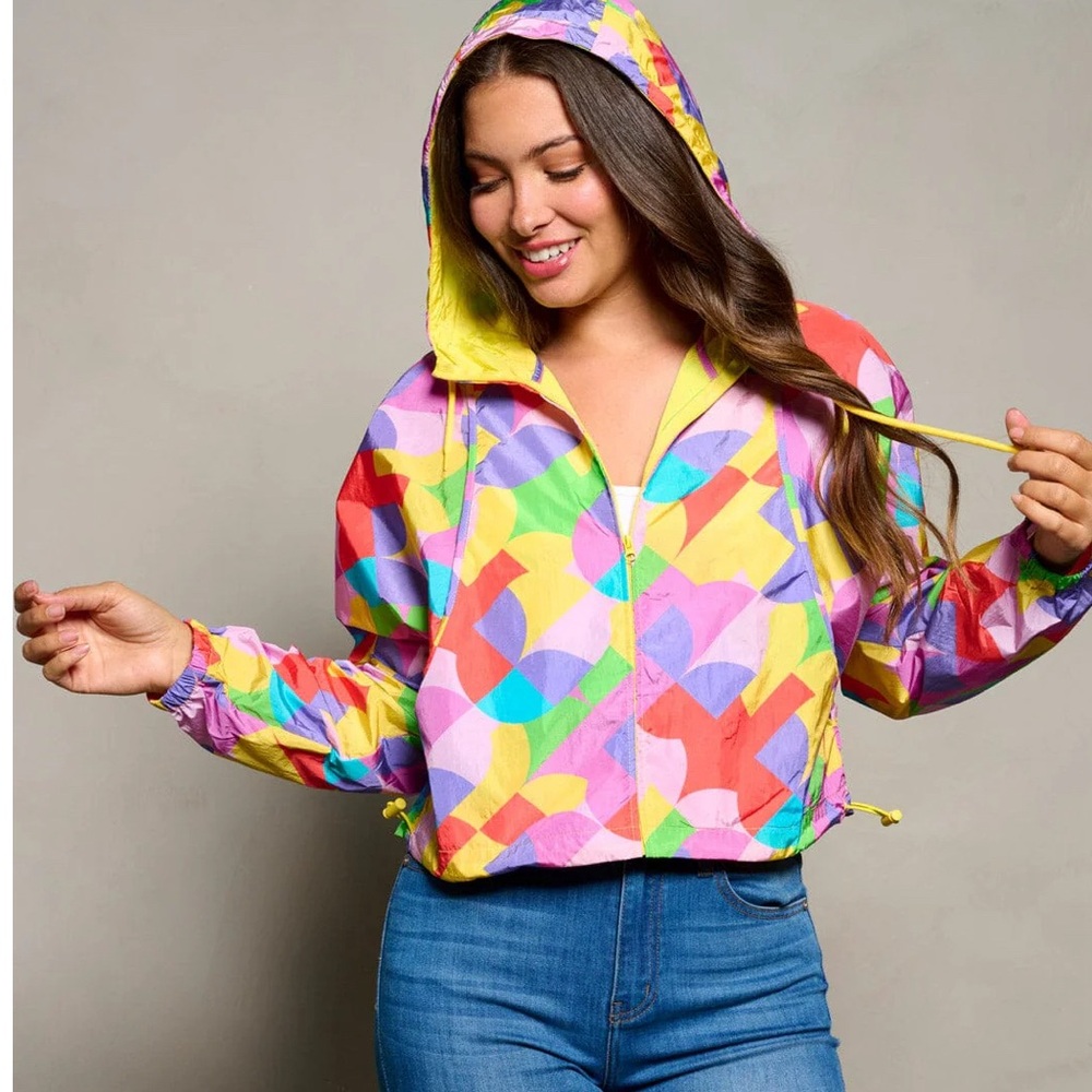 Zip Multi-Color Hoodie